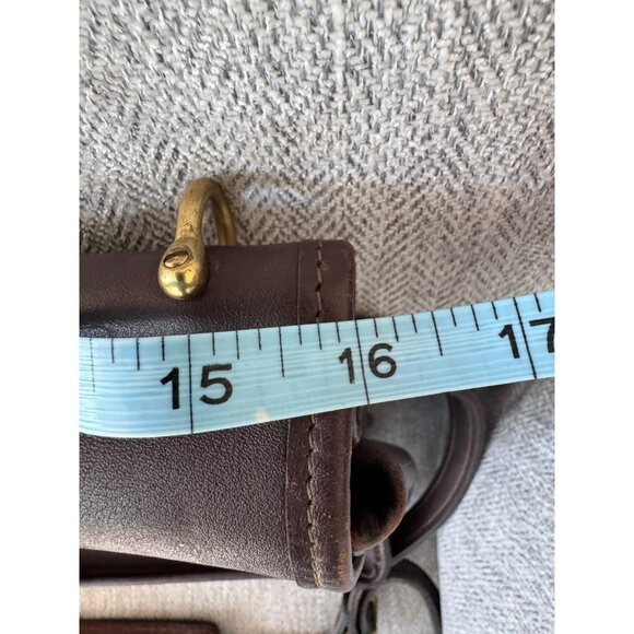 Jack Georges Leather Messenger Bag VTG Shoulder Briefcase Brown Travel Casual - Picture 15 of 16